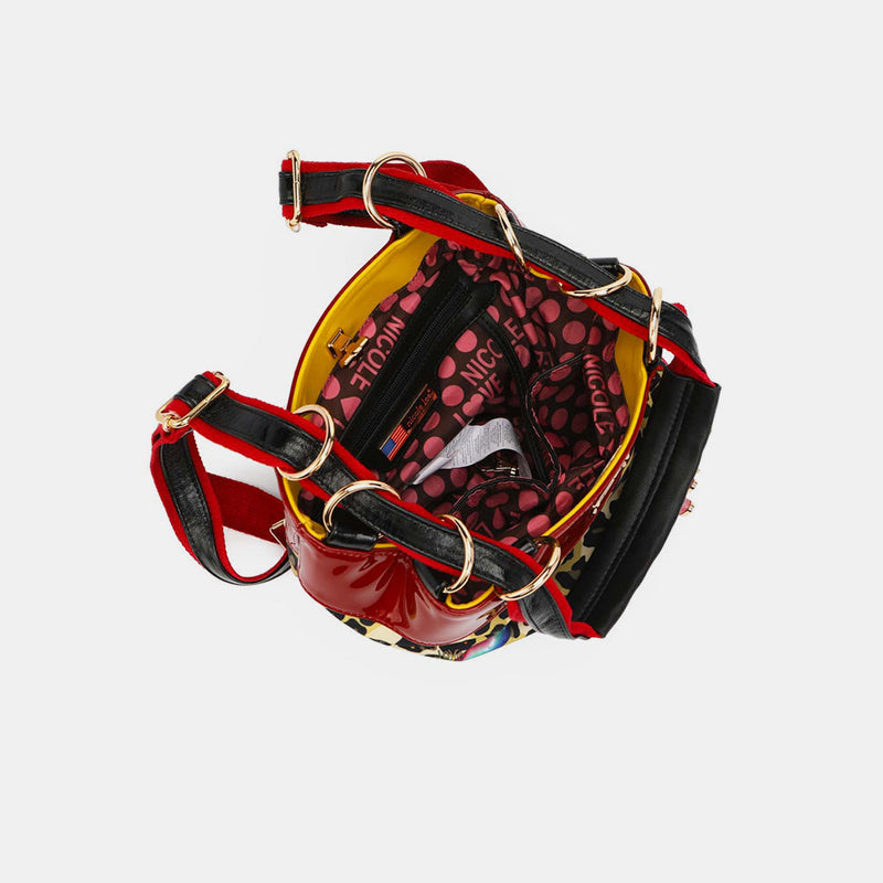 Mochila tipo cubo multifuncional de nailon Nicole Lee USA