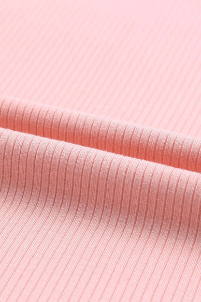 Ruffled Round Neck Cap Sleeve Blouse