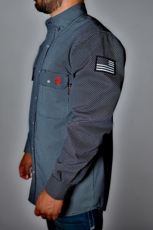 Camisa de trabajo FR Pearl Snap - Negro Sombra