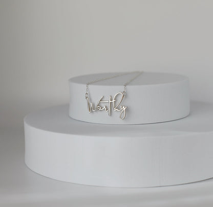Worthy in Sterling Silver