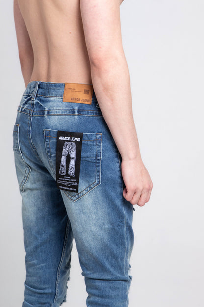 A402 SMALL RIPPED SKINNY JEANS