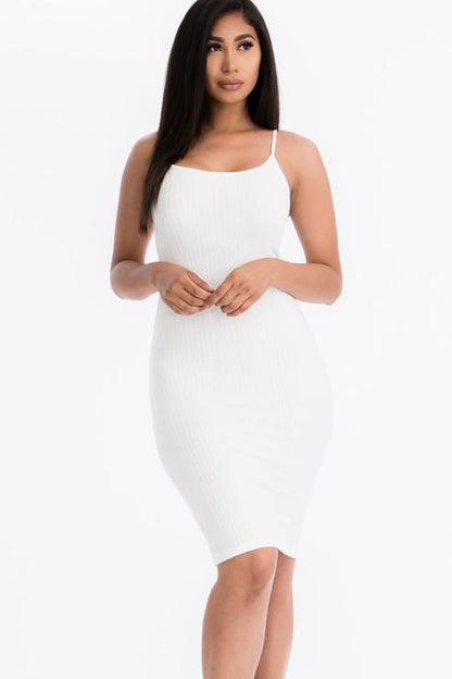 Ribbed Cami Soft Bodycon Dress (CAPELLA)