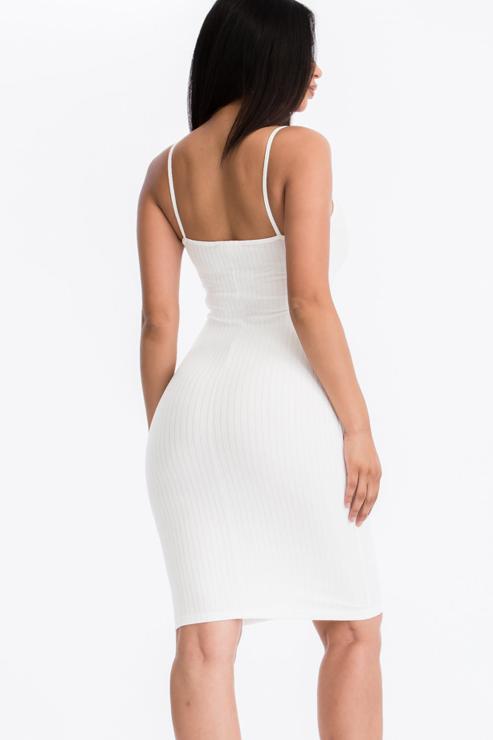Ribbed Cami Soft Bodycon Dress (CAPELLA)