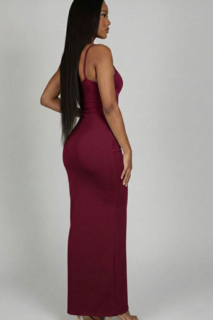 Ribbed Mermaid Hem Camisole Maxi Dress (CAPELLA)