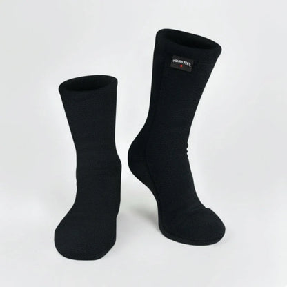 Polar Feet SUPER STRETCHY Fleece Socks - Black