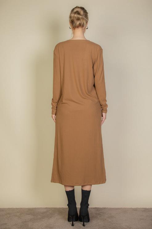 Ribbed Cardigan & Cami Midi Bodycon Dress (CAPELLA)