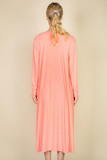 Ribbed Cardigan & Cami Midi Bodycon Dress (CAPELLA)