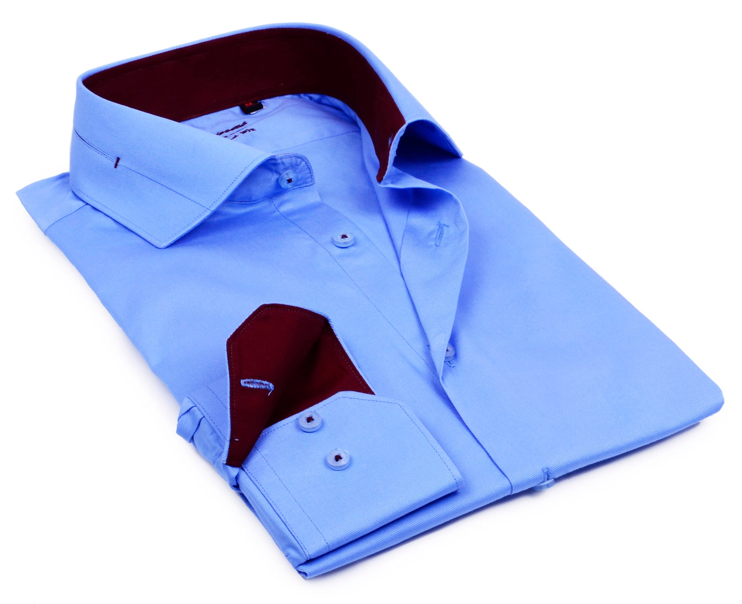 Button-Up Shirt //  - Tailored Fit - contrast  trimming - final sale