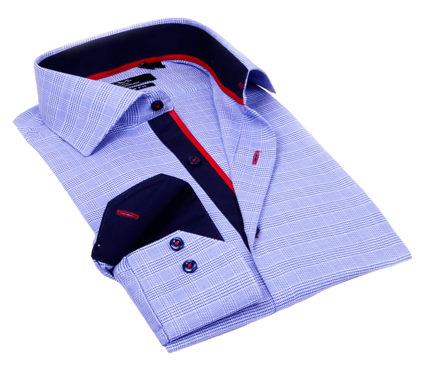 Button-Up Shirt //  - Tailored Fit - contrast  trimming - final sale