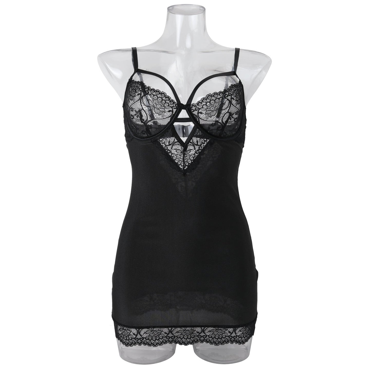 性感內衣，蕾絲鏤空吊襪帶，緊身臀部，浪漫睡衣