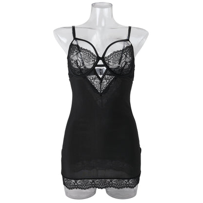 性感內衣，蕾絲鏤空吊襪帶，緊身臀部，浪漫睡衣