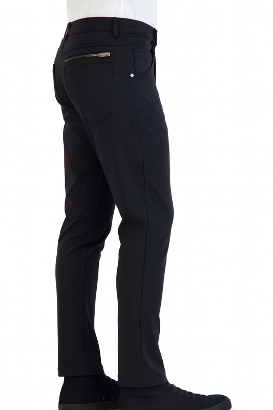 NEW & UPDATED Super - Stretch Men's Chinos //Casual// Black - Performance Collection