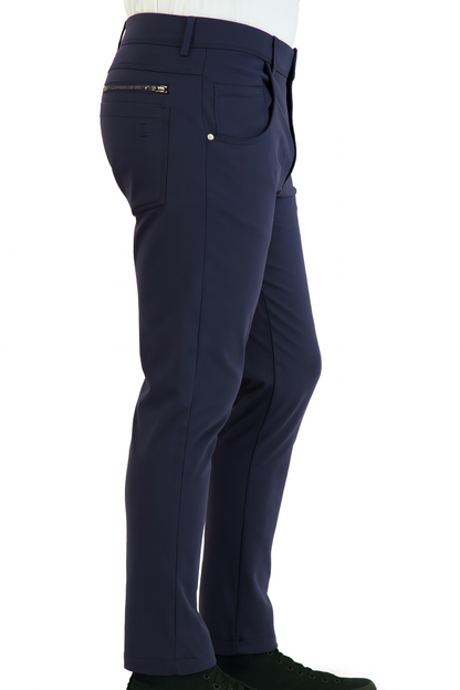 NEW & UPDATED Super - Stretch Men's Chinos //Casual// Navy - Performance Collection