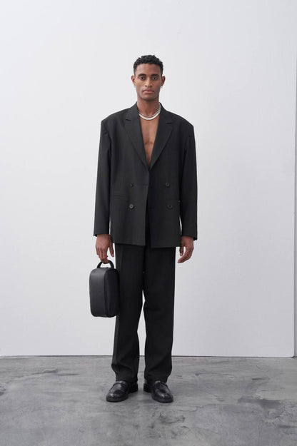 Classic Double Breasted Blazer Suit