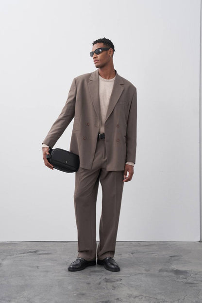 Classic Double Breasted Blazer Suit