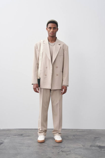 Classic Double Breasted Blazer Suit