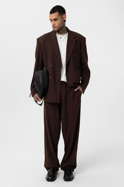 Classic Double Breasted Blazer Suit