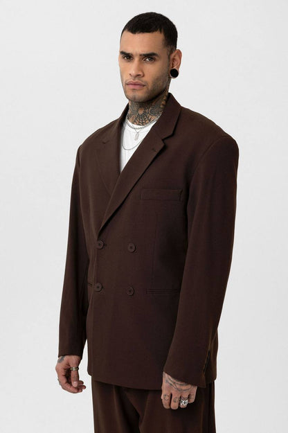 Classic Double Breasted Blazer Suit
