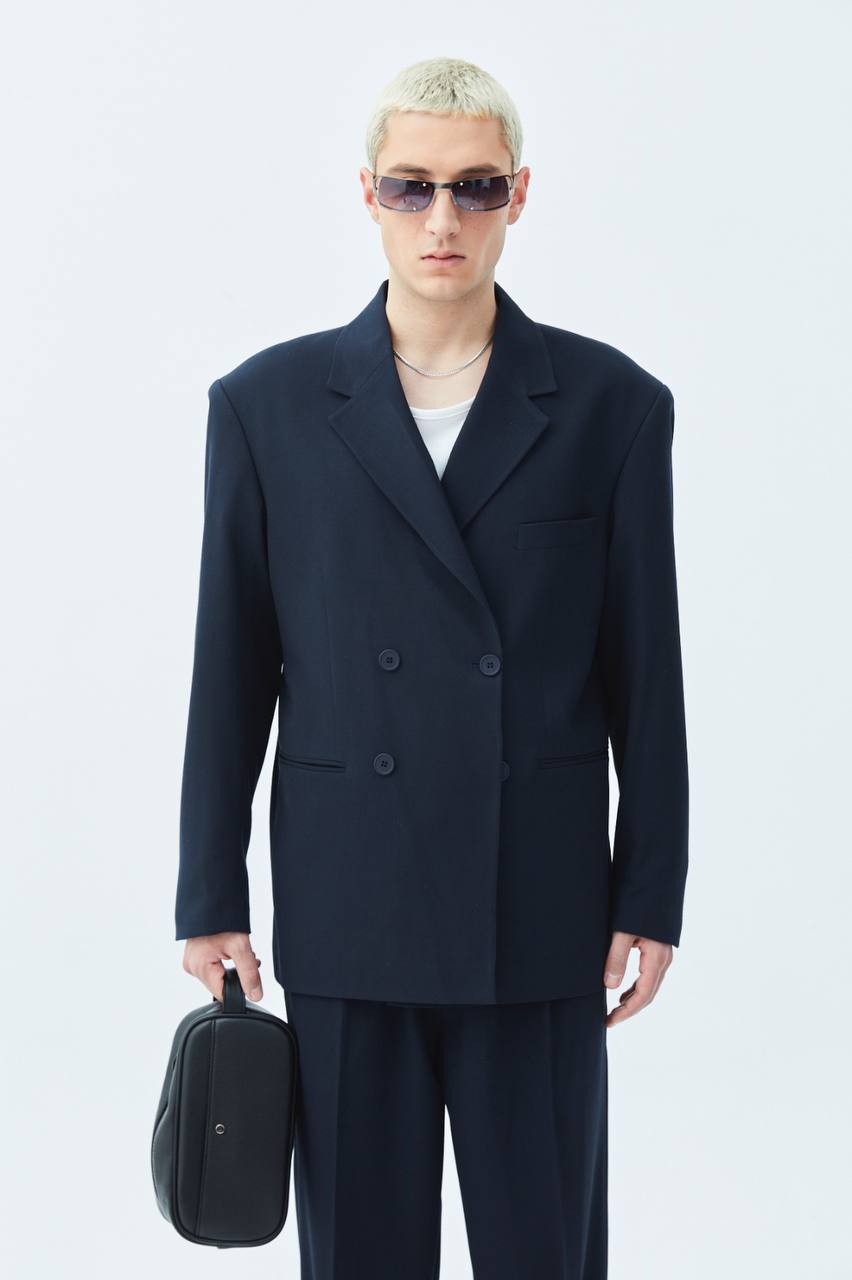 Classic Double Breasted Blazer Suit