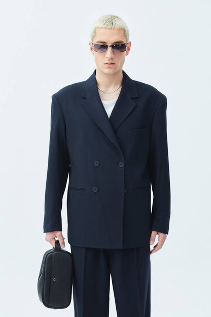 Classic Double Breasted Blazer Suit