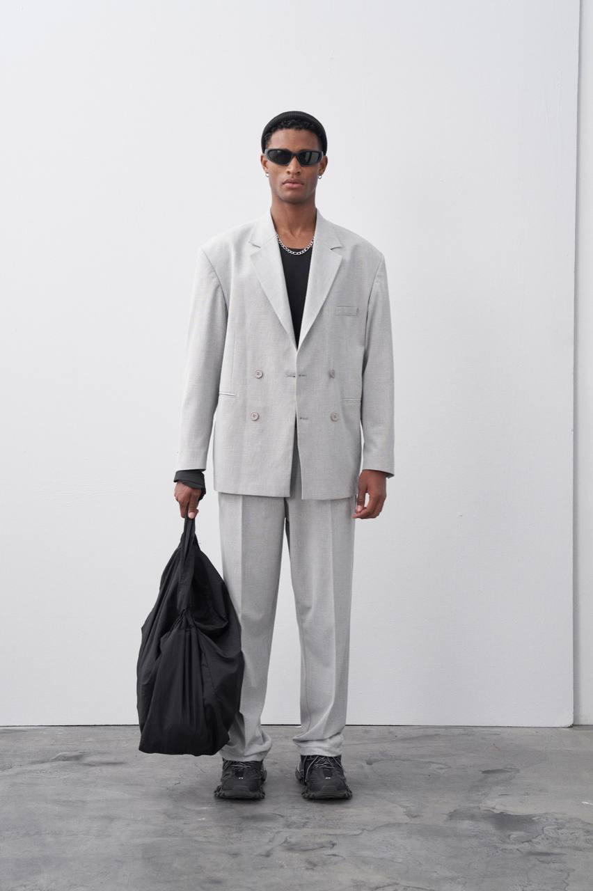 Classic Double Breasted Blazer Suit