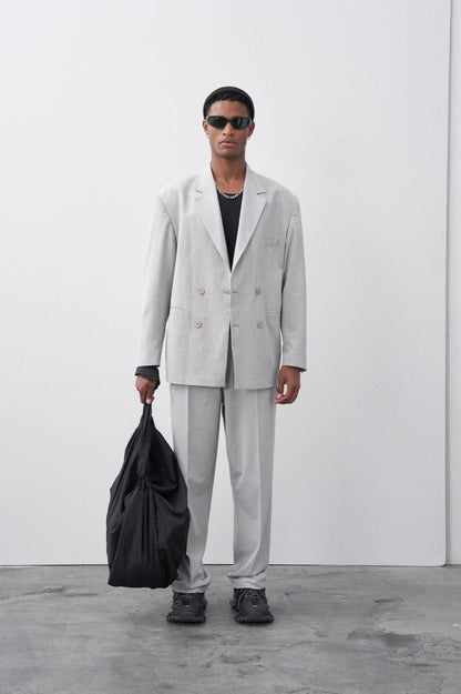 Classic Double Breasted Blazer Suit