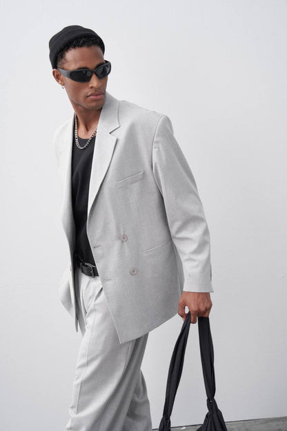 Classic Double Breasted Blazer Suit