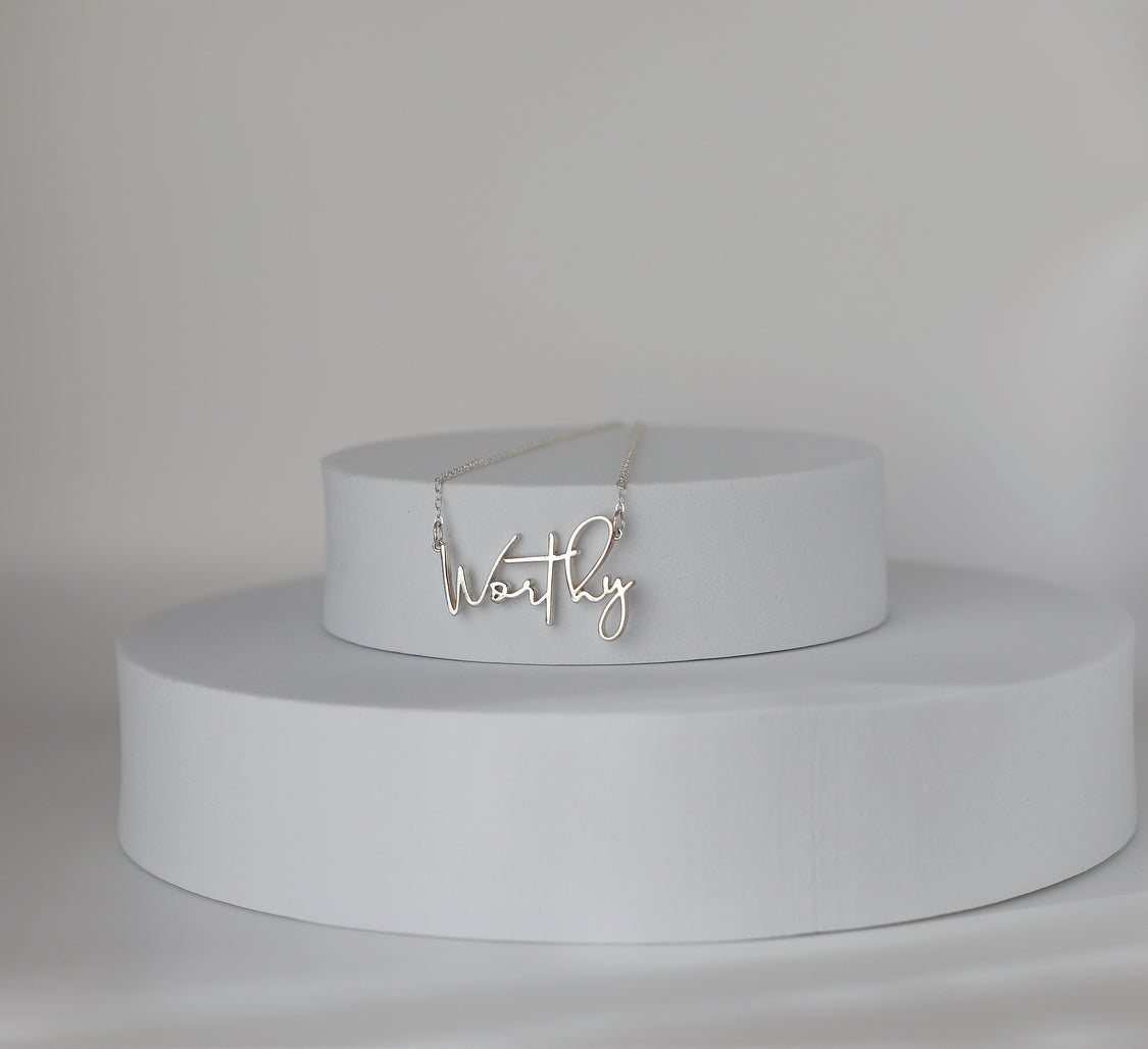 Worthy in Sterling Silver