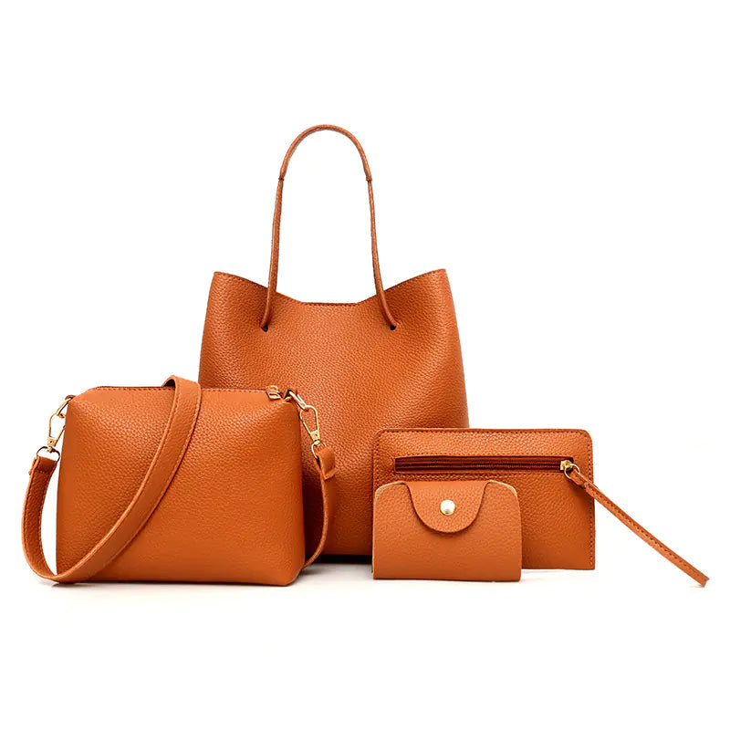 Fashionable 4-Piece Bucket Tote Bag Set (New Arrival)
