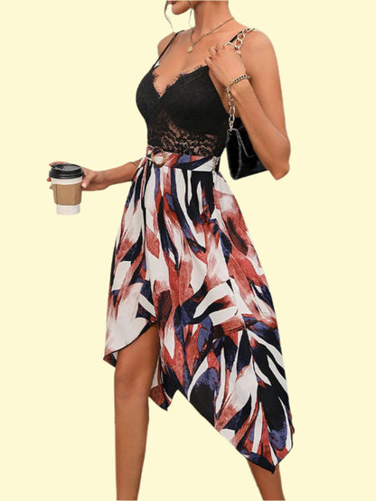 WestCloset Laced in Temptation V-Neck Dress