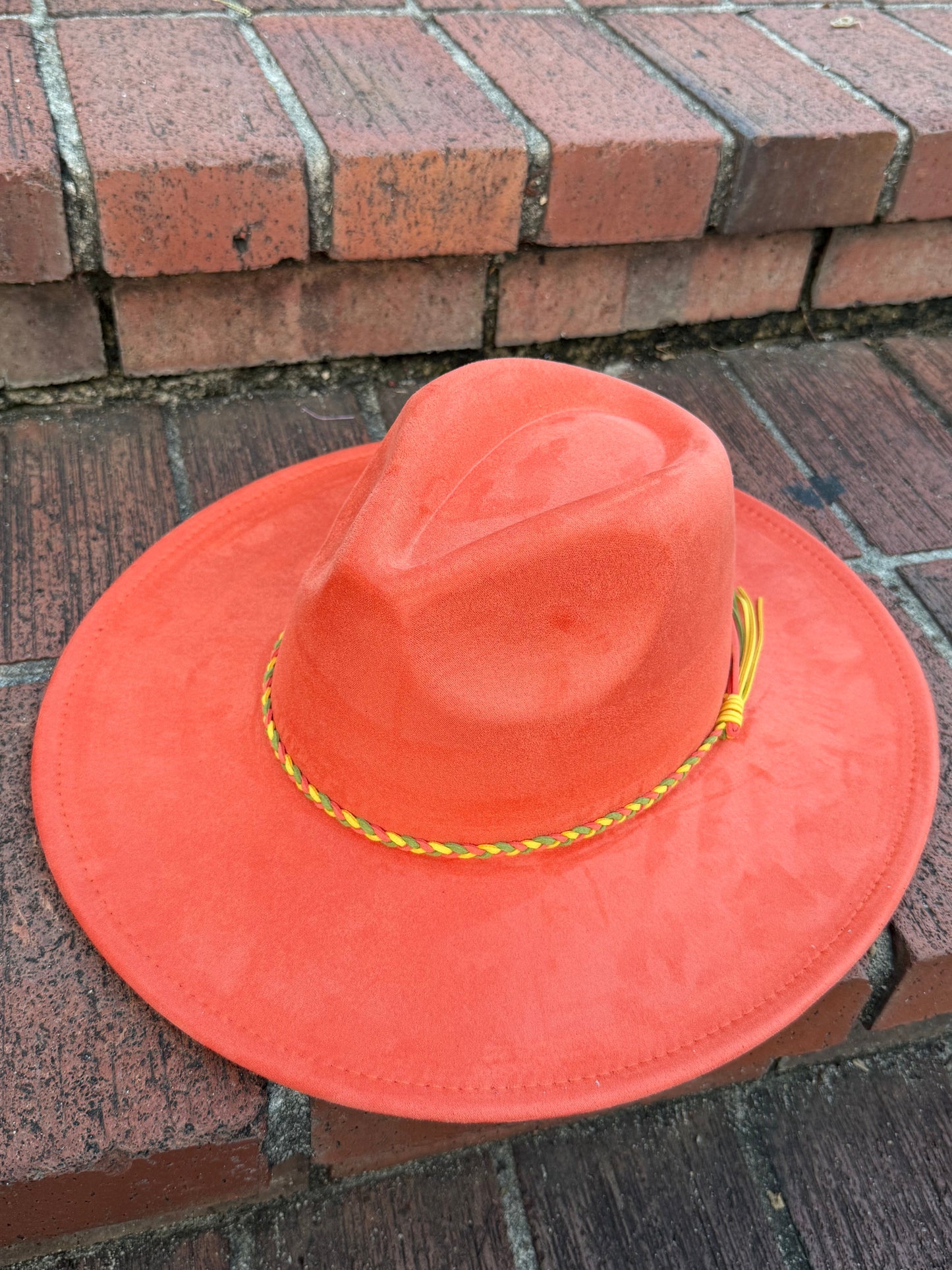 Vegan Suede Classic Wide Brim-Style Hat – Unisex ,Adjustable & Stylish Suitable for Pyrography, Laser Engraving