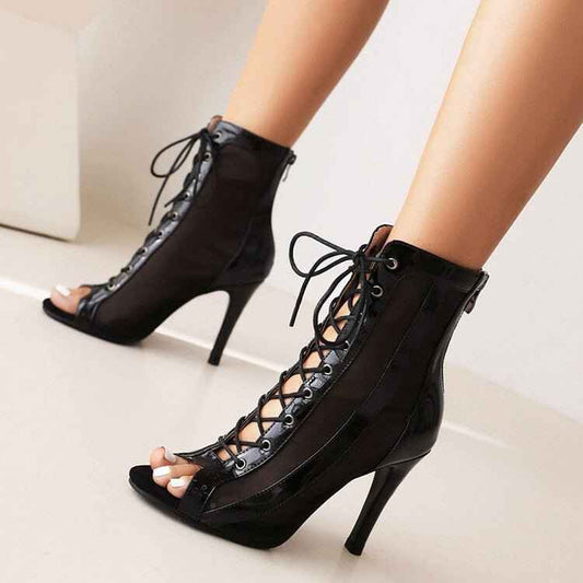 Strap Jazz Dance High Heels : With Open Toe