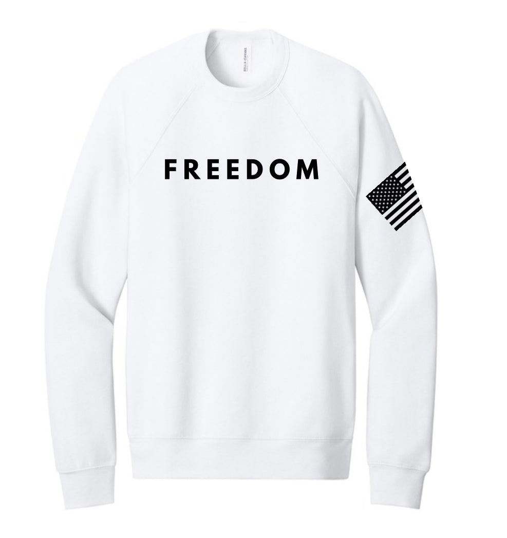 Camiseta Charlie Kirk Freedom - Manga larga - Cuello redondo - Sudadera con capucha