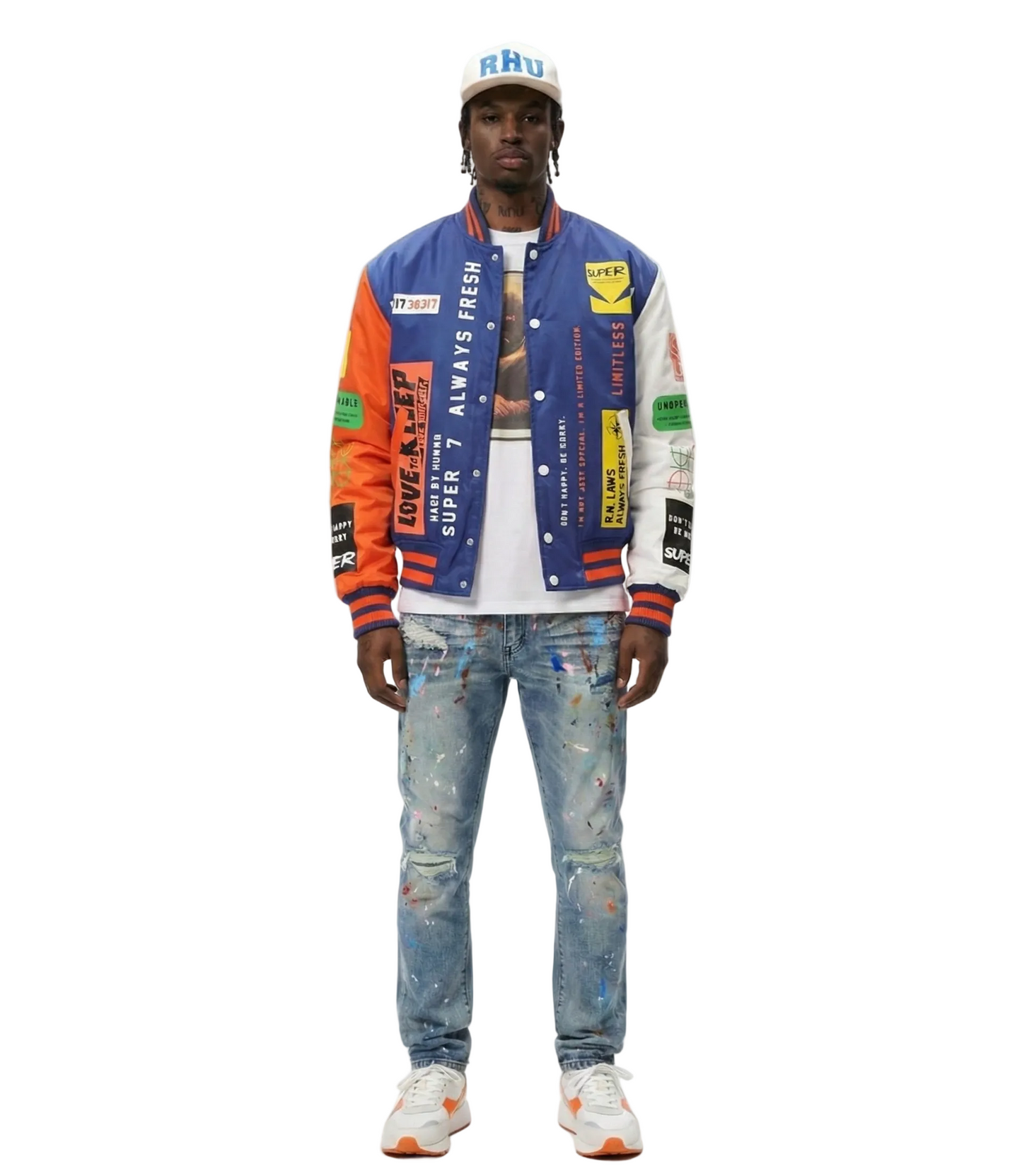 UNNEA Padded Nylon Bomber Jacket