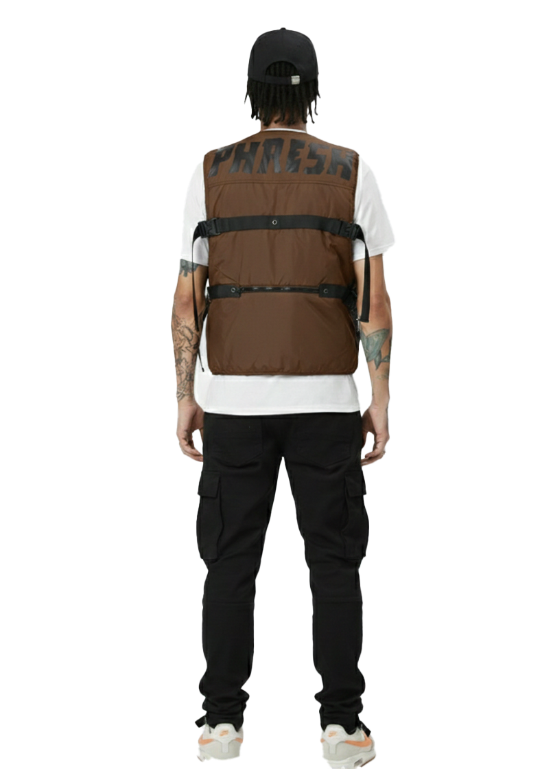 HAZEL Men's premium cire padded vest with functional tape and multi pocket