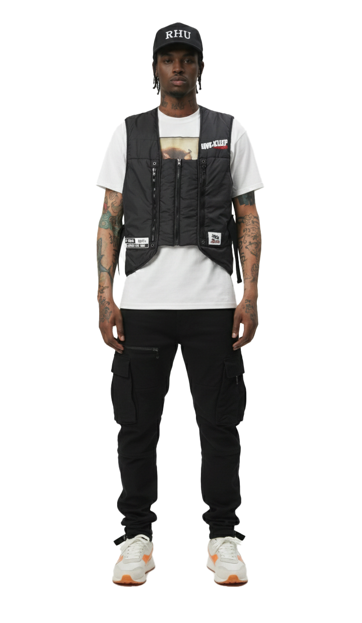 MILLER Men's premium cire padded vest with functional tape and multi pocket