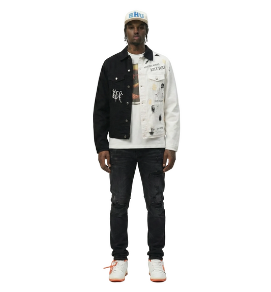 Pristine Half and Half Washed Twill Jacket