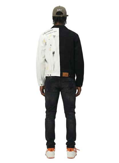 Pristine Half and Half Washed Twill Jacket