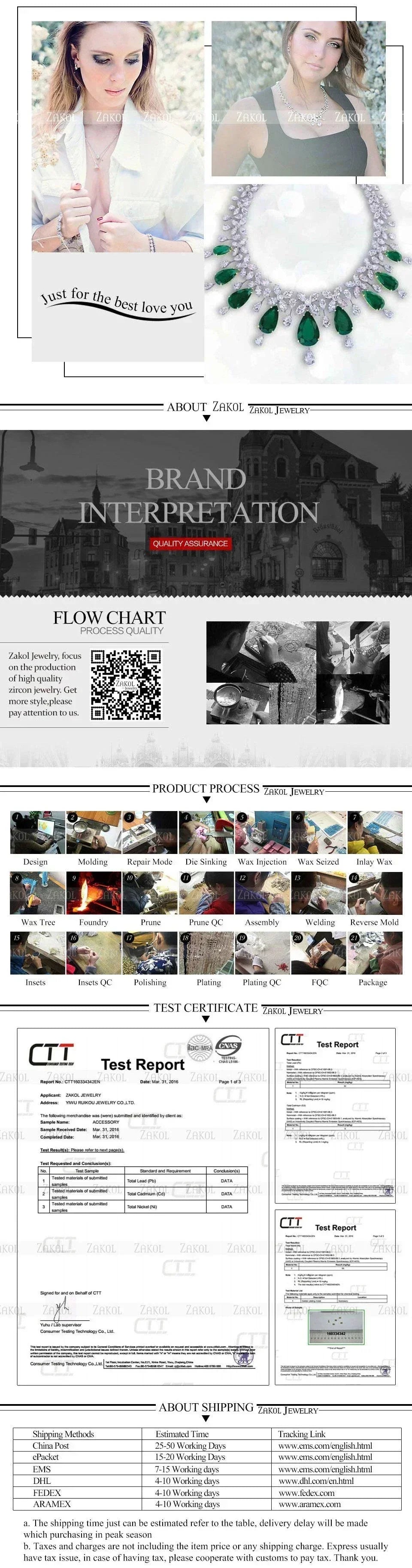 Pendientes colgantes de perlas de imitación redondas ZAKOL para mujer, con circonitas brillantes y hojas de cristal, largos, para novia, joyería de boda