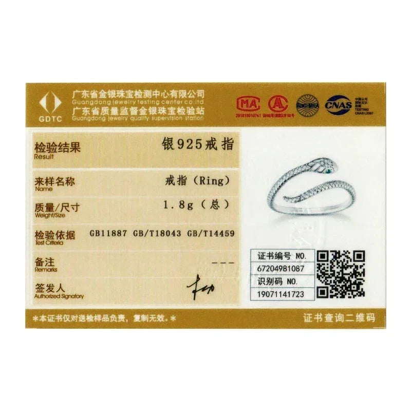 Anillo ajustable BAMOER de plata de ley 925 chapado en platino, con circonita verde y texturas retro, joyería de moda en 4 colores.