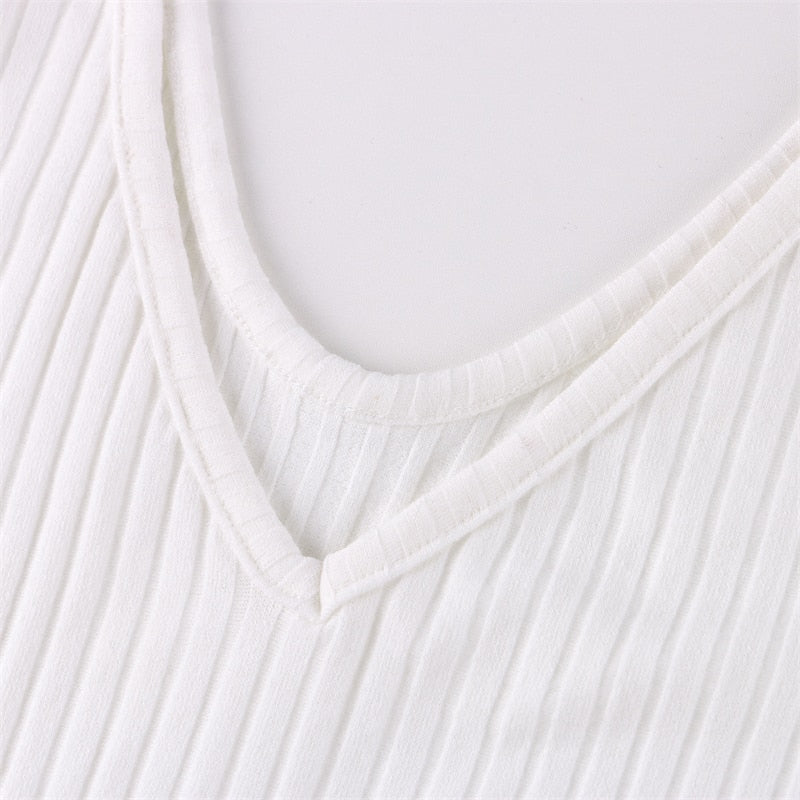 針織長袖V領派對優雅長袍女裝