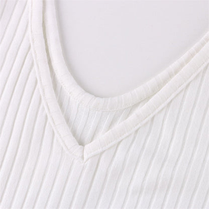 針織長袖V領派對優雅長袍女裝