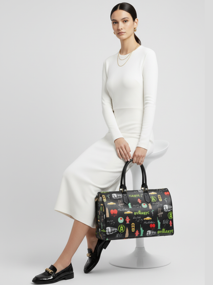 Vegan Bag NOIR COUTURE – BYMANYC ® New York Luxury Eco Design