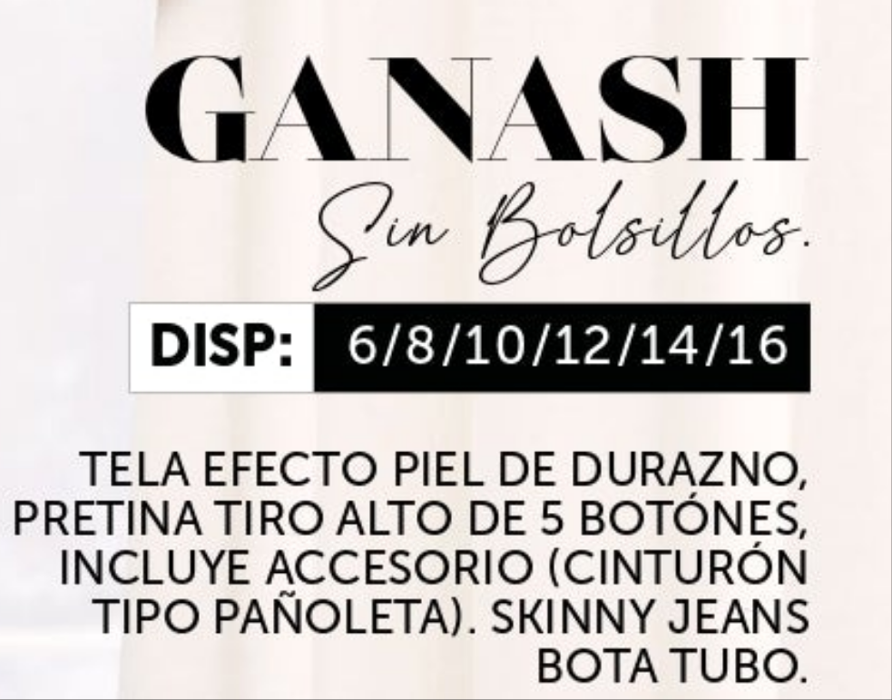 Jeans push up colombianos 100% auténticos de Ganash