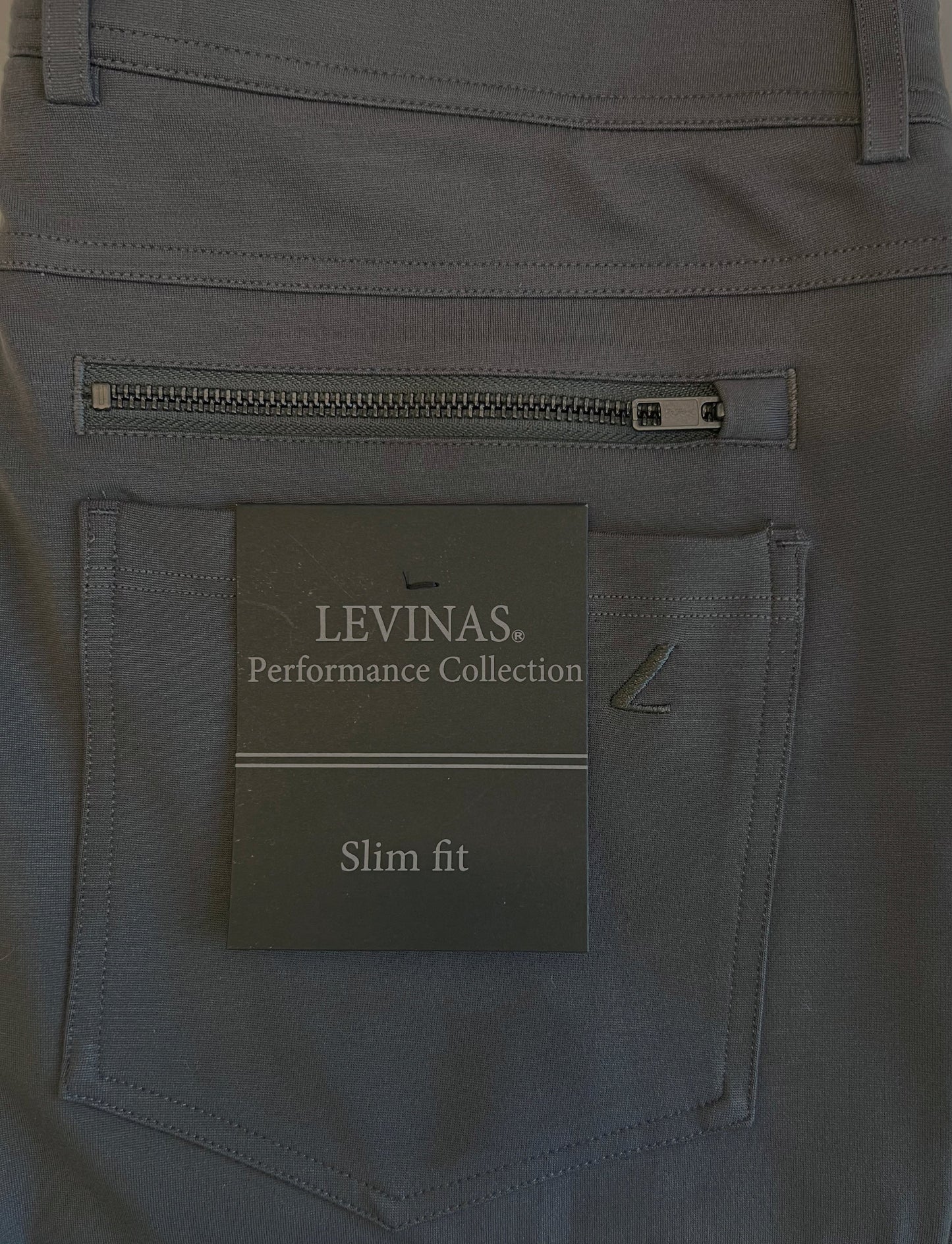 NEW & UPDATED Super - Stretch Men's Chinos //Casual// Dark Charcoal - Performance Collection