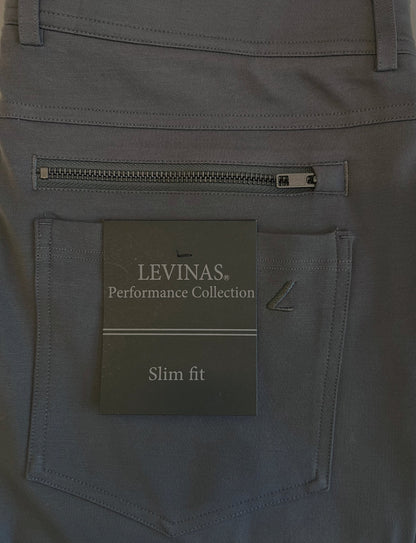 NEW & UPDATED Super - Stretch Men's Chinos //Casual// Dark Charcoal - Performance Collection