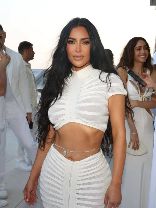 跨國供應：女士針織薄紗夜店裝