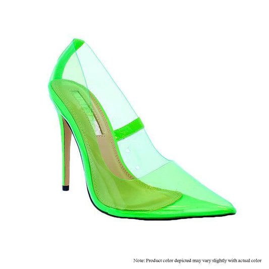 The Glass Slipper - Neon Green {Order 1 1/2  Size Larger}