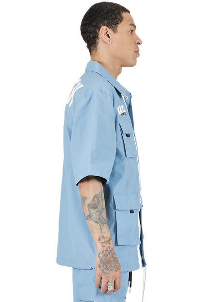 Kloud Men's premium crispy nylon short sleeve coach jacket