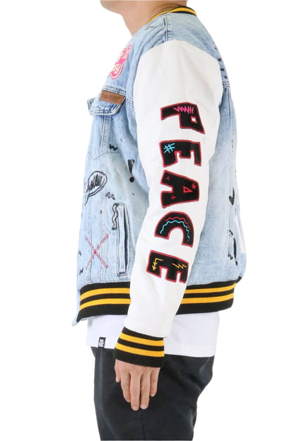 NEW NILA Padded Washing Denim Bomber Jacket